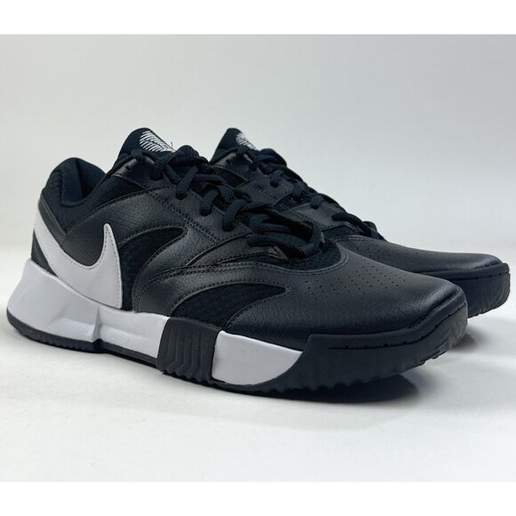 Nike Court Lite 4 Black Womens 7.5 Hard Court Tennis Shoes Sneakers FD6575-001 - Picture 2 of 8